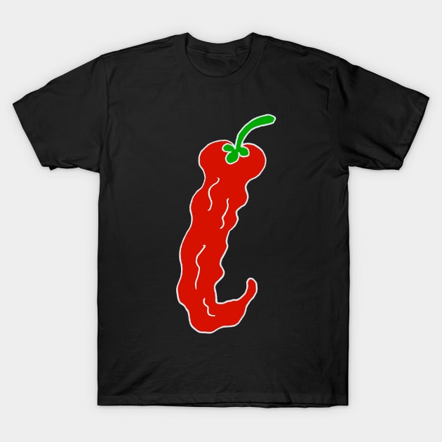 Red Chilli Pepper T-Shirt by lucamendieta